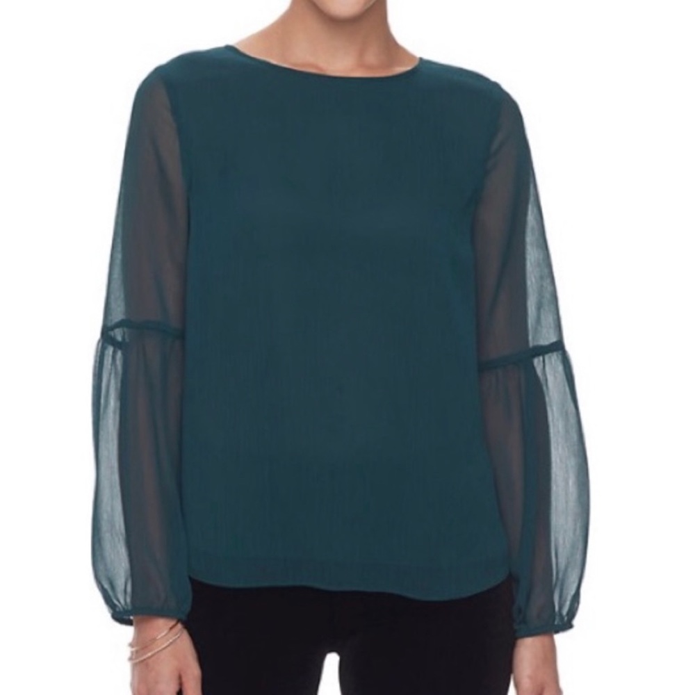 APT 9 Balloon Sleeve Peasant Top